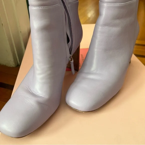 Kate Spade Rochelle frozen lilac purple tall leather boots 10 EUC - Picture 7 of 11
